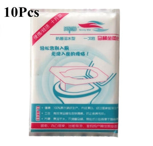 10Pcs/Set Cover Poty Kids/Pregnant Woman Water-soluble Disposable Toilet Seat Paper Maternal Toilet Pad Paper travel Tools